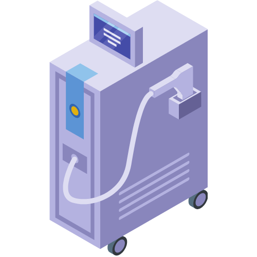 脱毛機のイラスト